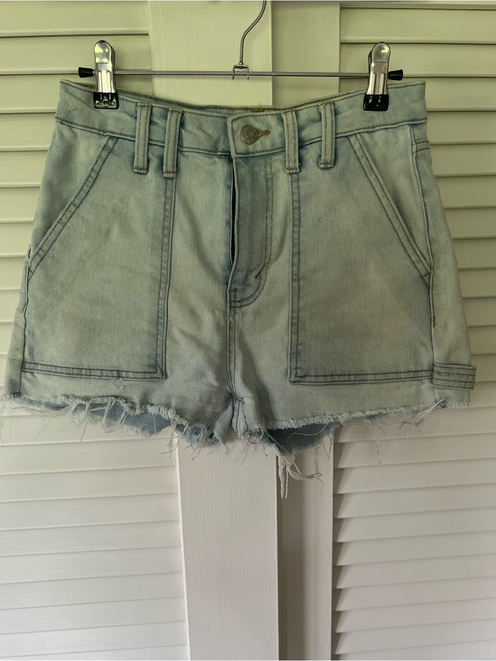 wild fable Light Blue Distressed Denim Shorts